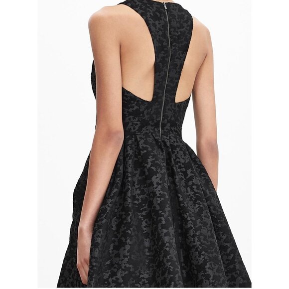 Banana Republic Dresses & Skirts - Banana Republic Racerback Fit-Flare‎ Dress Sz 6 Party Wedding Goth Pleated